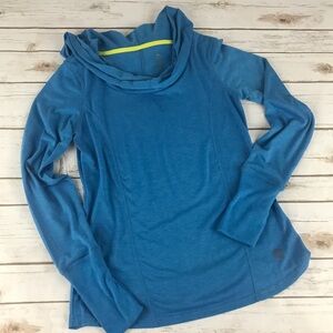 Balance Collection Heather Blue Long Sleeve Top